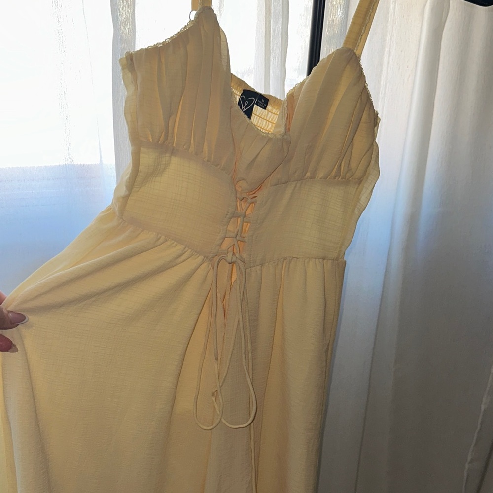 Windsor Yellow Midi Dress